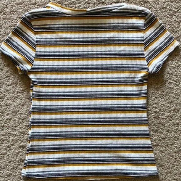 Striped Yellow and Black T-Shirt - Picture 2 of 2